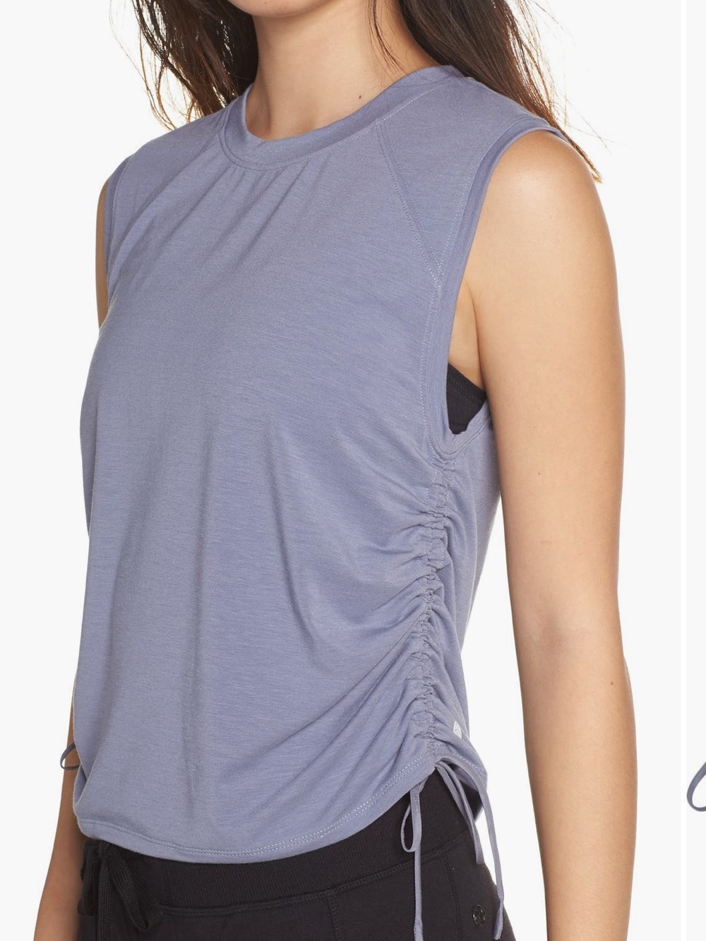 **BLACK** ZELLA TIED UP TANK